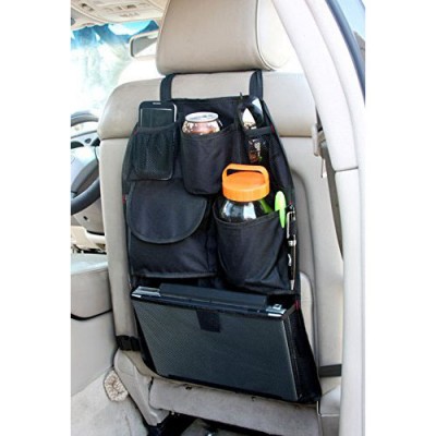 Polyester Multi-functional Car Back Seat Organizer Car Organizer Back Seat with Tablet Holder