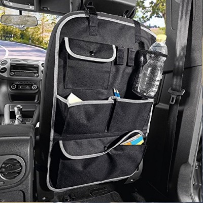 High Quality Car Back Seat Organizer Storage Bag Children Kids Kick Mat