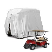 High Quality Polyester Fabric Waterproof Sun UV Protection 4 Passenger Golf Cart Cover